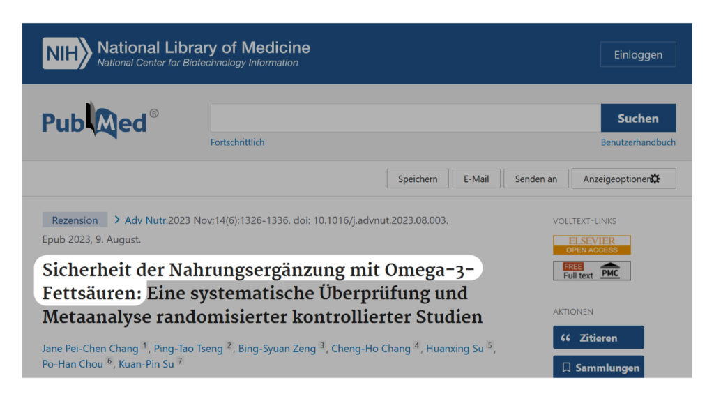 Omega 3 Nebenwirkungen Meta-Analyse zur Sicherheit von Omega 3