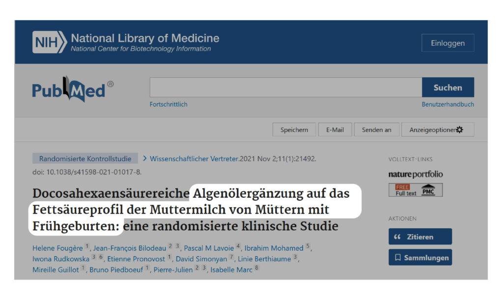 Omega 3 Schwangerschaft Studie zu DHA und Frühgeburten