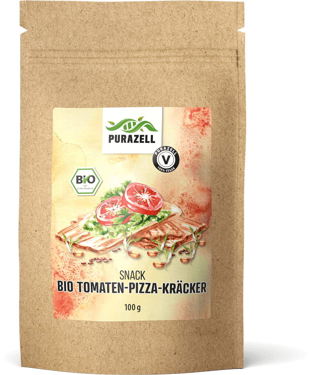 Bio-Tomaten-Pizza-Kraecker